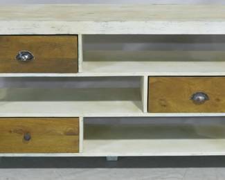 718 - Asymmetric 3 drawer credenza 30 x 55 x 16
