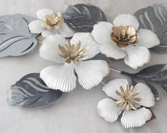 1025 - Metal Wall Decoration by Three Hands 25" x 2" x 15.5"
