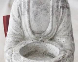 1359 - Buddha Candle Holder by Three Hands 4.5" x 6.75" x 8.25"
