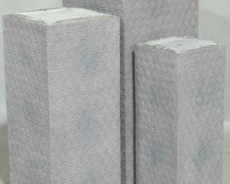 3121 - 3 Concrete Garden Decor, Largest: 26x13.5x13.5
