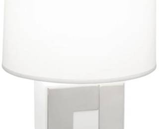 1346x - Robert Abbey Blox metal table lamp 16" tall Retail $167
