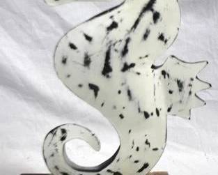 1328x - Elk Home Mercer seahorse decor 18" tall
