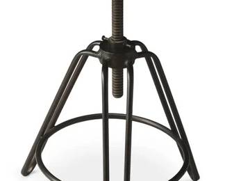 6052 - Butler Specialty metal & wood adjustable stool 13 wide x 24 (adjustable)
