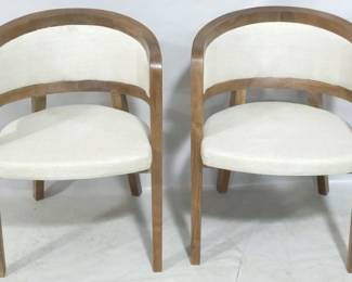 805 - Pair Union Home Barrel Back Chairs 31x21x16

