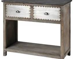 6008 - Elk Home Mississippi Queen 2 drawer console 38 x 38 x 16 Retail $657
