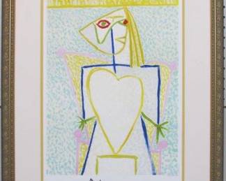 9031	FEMME AU BUSTE LITHOGRAPH BY PABLO PICASSO	21.5 X 29
