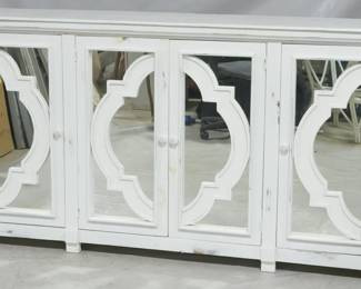 3131 - Mirror Front 4 Door Console 42x78x18
