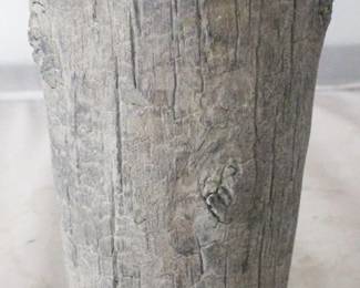 1067 - Wood Look Planter by Three Hands 6.5" x 6.5" x 11.25"
