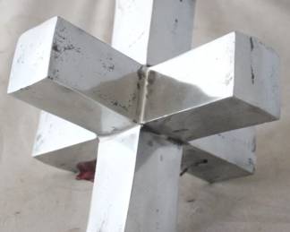 1217 - Metal Decoration by Three Hands 8" x 8"
