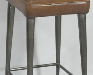 679 - Butler Specialty leather bar stool 42 x 18 x 14
