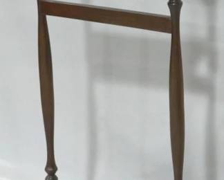 897 - Butler Specialty cherry valet stand 43 x 19 x 14
