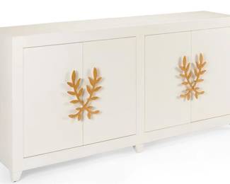 6104 - Chelsea House Longleaf 4 door cabinet 36 x 79 x 20 Retail $4474
