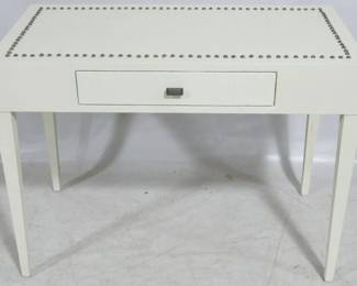 565 - Elk Home Knollys sand finish desk with drawer & nail head trim 32 x 42 x 21
