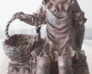 1244 - Girl on Bench by Three Hands 6.5" x 5.5" x 11.5"
