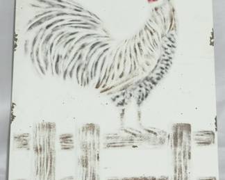 3140 - Metal Chicken Plaque 31x22
