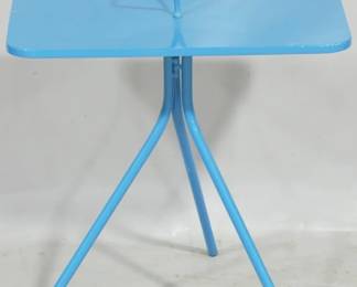 705 - Three Hand metal table, 19 x 20 x 12
