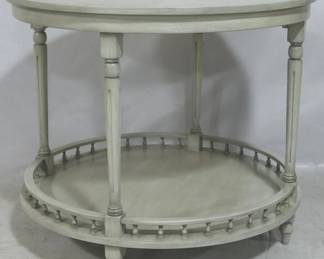 3102 - Alden Parkes Round End Table 31x36"
