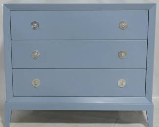 989 - Wildwood 3 Drawer Beveled Chest 34x39x18 scratched corner Retail $2988
