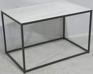 992 - Butler Phinney metal & marble coffee table 20x31.5x20 Retail $602
