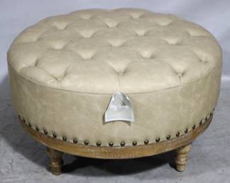7008 - Forty West Paxton Tufted Ottoman 32 x 18 spots on top
