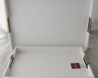 1102 - 2 pc. Set of Serving Trays by Three Hands 20.5" x 15" x 1.75"
