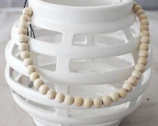 1293 - Pierced Vase by Three Hands 6.75" x 6.5" x 6.25"
