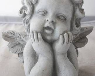 1164 - Angel Planter by Three Hands (As is/Broken Wing) 10.25" x 7.25" x 9.75"
