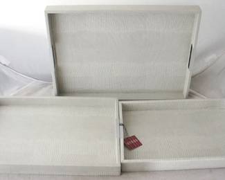 1290 - 3 pc. Serving Tray Set by Three Hands 20.5" x 15" x 1.75"
