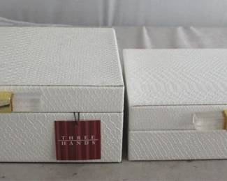 1455 - Decorative Box Set - qty 2 10.25 x 7.75 x 4.75
