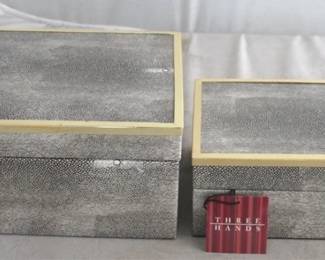 1480 - 2pc Wood Box Set - 10.75 x 7.5 x 4.25
