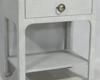 972 - Butler Specialty Raffia 1 door stand 28.5x24x16
