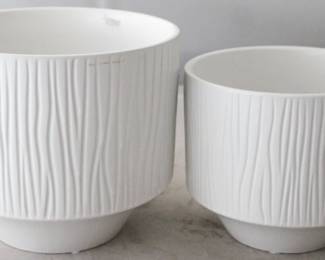 1349 - 2 pc. Planter Set by Three Hands 8.5" x 8.5" x 6.75"
