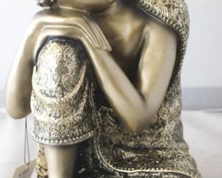 1249 - Buddha Statue by Three Hands 10" x 10" x 13.5"
