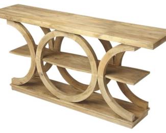6025 - Butler Specialty Stowe Rustic Modern Console Table 28 x 59 x 14 Retail $1015
