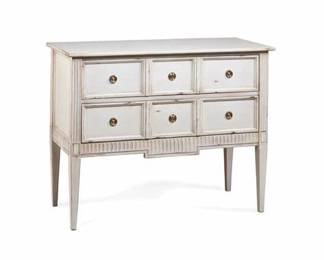 6020 - Alden Parkes Provencal 6 drawer commode 34 x 43 x 20 Retail $2295
