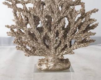 1060 - Coral Decoration by Three Hands 8.5" x 2.75" x 12"
