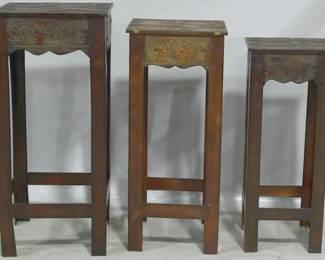 3149 - Set Metal Graduated Tables 30x14x14
