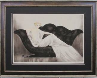 9035	THE SOFA GICLEE BY LOUIS ICART	30.5 X 23.5
