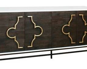 6023 - Elk Home Stellenbosch credenza, 4 door 32 x 72 x 22 Retail $2300
