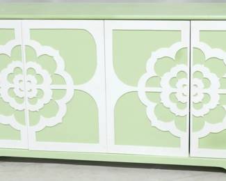967 - Chelsea House Dickinson Buffet Cabinet 38x80x22.5 Some mars on front edge Retail $6897

