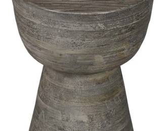 6061 - Union Home Hewn side table in gray 19 x 14
