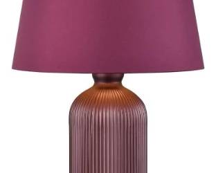 1314x - Elk Lighting Infuchsian lamp, 25" Plum & gold Retail $153
