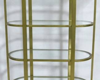 3016 - Elk Home Blain Modern brass shelf 78x40x19 Retail $2898
