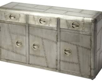 6027 - Butler Specialty Yeager Aviator Console Cabinet 33 x 55 x 16 Retail $2079

