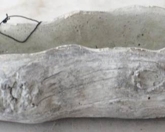 1353 - Driftwood Look Planter by Three Hands 9.25" x 4.25" x 2.5"
