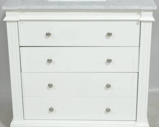 879 - Butler Specialty marble top sink vanity 36 x 36 x 22
