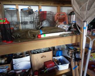 Assorted Fishing Items, Nets & Net Making Items