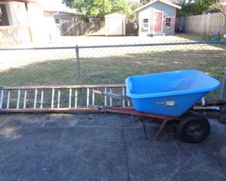 Extension Ladder & Double Wheeled Wheel Barrow