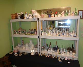 Bell Collection and Assorted Decor Items