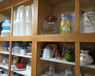 Assorted Kitchen Storage Items